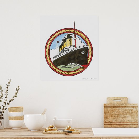 Illustration of Titanic Poster (Küche)