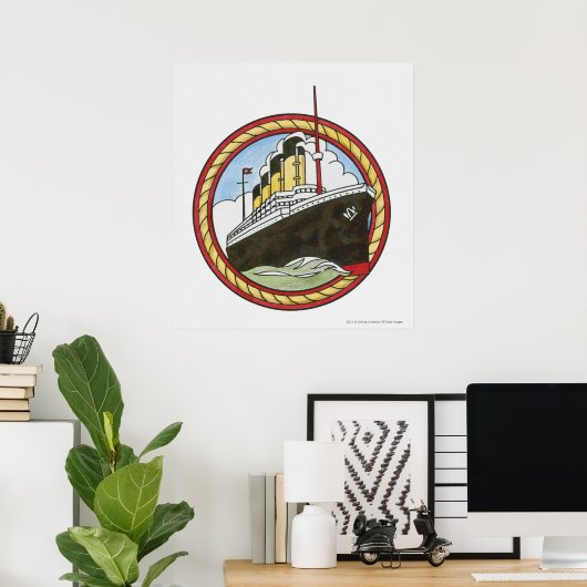 Illustration of Titanic Poster (Heimbüro)