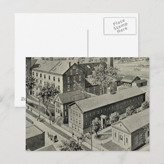 Illustration Plainville Connecticut Postkarte (Vorne/Hinten)