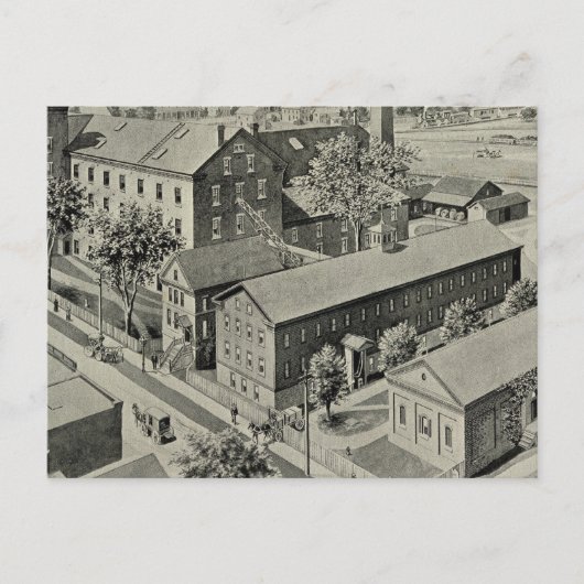 Illustration Plainville Connecticut Postkarte (Vorderseite)