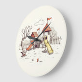 Illustration - playground große wanduhr (Winkel)