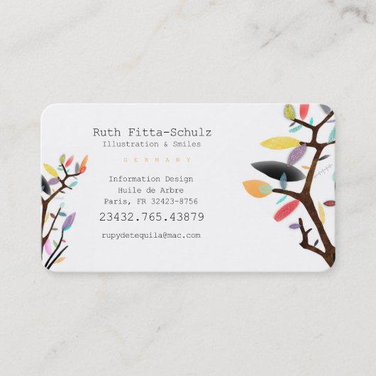 Illustration & Poetry Services Terminkarte (Vorderseite)