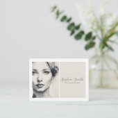 Illustration Portrait Wasserfarbe Visitenkarte (Stehend Vorderseite)