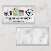 Illustration | Reinigungs-Icons Visitenkarte (Vorne/Hinten)