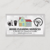 Illustration | Reinigungs-Icons Visitenkarte (Vorderseite)