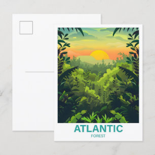 Illustration Reise Atlantischer Wald Postkarte