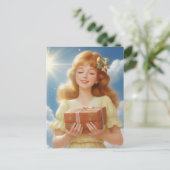 Illustration rétro de Noël Feiertagspostkarte (Stehend Vorderseite)