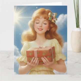 Illustration rétro de Noël Karte