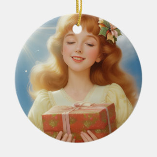 Illustration rétro de Noël Keramik Ornament