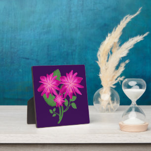 Illustration rosa Blumenstrauß   Handgezeichnet  Fotoplatte