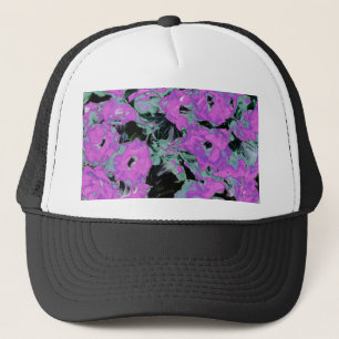 Illustration Rosa Kalanchoe-Pflanze Truckerkappe