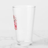 Illustration rosa Pinguin-Mama Mutterliebe Glas (Links)