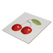 Illustration rote Kirsche Fliese (Seite)