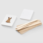 Illustration Rückansicht Vintage-Hund mit großen O Fächer (Non-assembled)