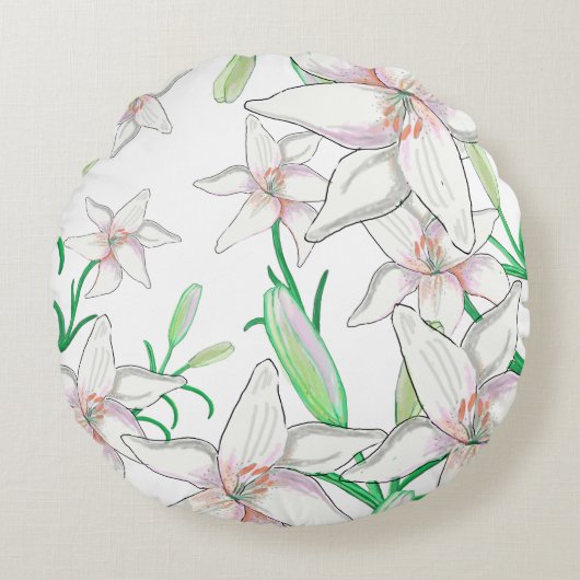 Illustration Rundes Kissen (Vorderseite)