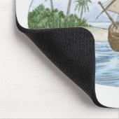 Illustration Schiffs des des 16. Jahrhundertsnahe Mousepad (Ecke)
