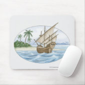 Illustration Schiffs des des 16. Jahrhundertsnahe Mousepad (Mit Mouse)