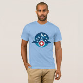 Illustration Schweizer Alpen T-Shirt (Vorne ganz)