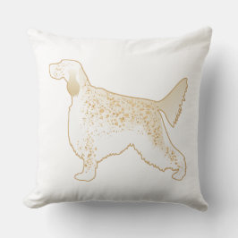 Illustration Silhouette der englischen Hunde Kissen