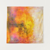 Illustration soft colorful autumn forest. Abstract Wandteppich (Vorderseite (Horizontal))