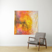 Illustration soft colorful autumn forest. Abstract Wandteppich (Beispiel (Horizontal))