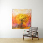 Illustration soft colorful autumn forest. Abstract Wandteppich (Beispiel)