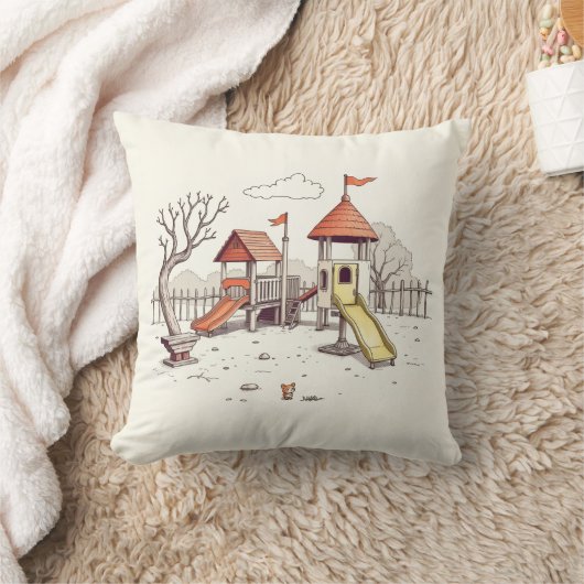 Illustration - Spielplatz Kissen (Decke)