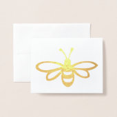 Illustration stilisierter Bienen Folienkarte (Vorderseite mit Umschlag)
