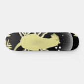 Illustration Surreal Dreamy Lion Wild Animal Moon Skateboard (Horizontal)