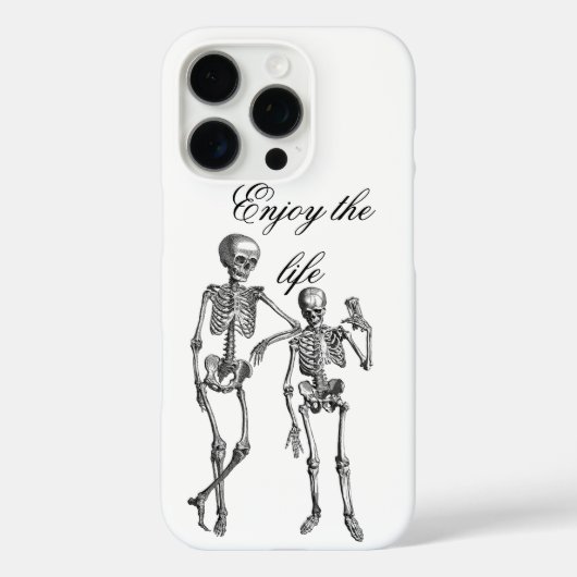Illustration tanzender Skelette Case-Mate iPhone Hülle (Rückseite)