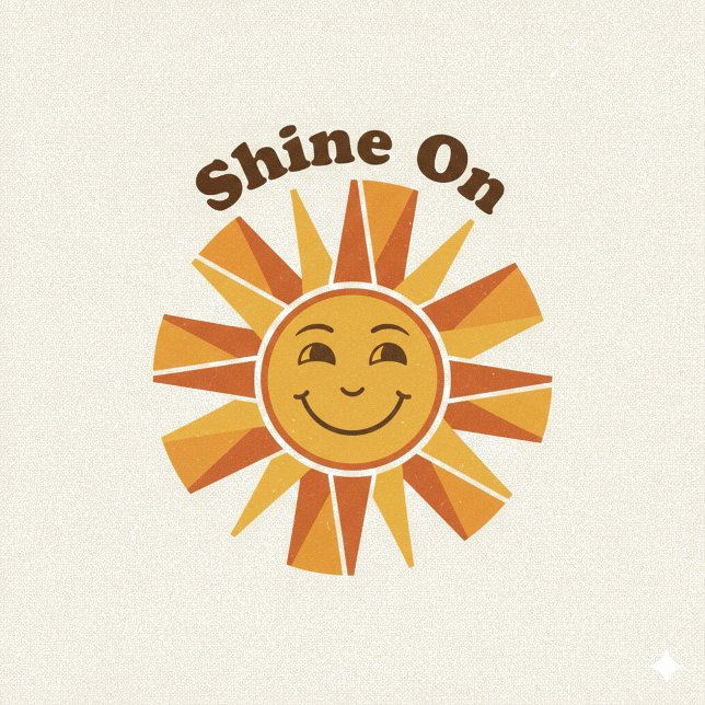 Illustration Throw Pillow –“Shine On” Motivational Kissen (Von Creator hochgeladen)