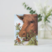 Illustration "Tom Thumb and the Cow" Postkarte (Stehend Vorderseite)