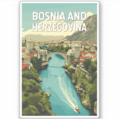 Illustration Travel Art Aufkleber (Vorderseite)