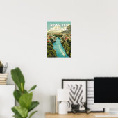 Illustration Travel Art Poster (Heimbüro)