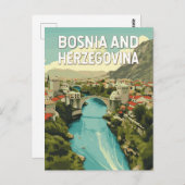 Illustration Travel Art Postkarte (Vorne/Hinten)