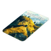 Illustration Travel Art Vintag Magnet (Linke Seite)