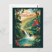 Illustration Travel Art Vintag Postkarte (Vorne/Hinten)