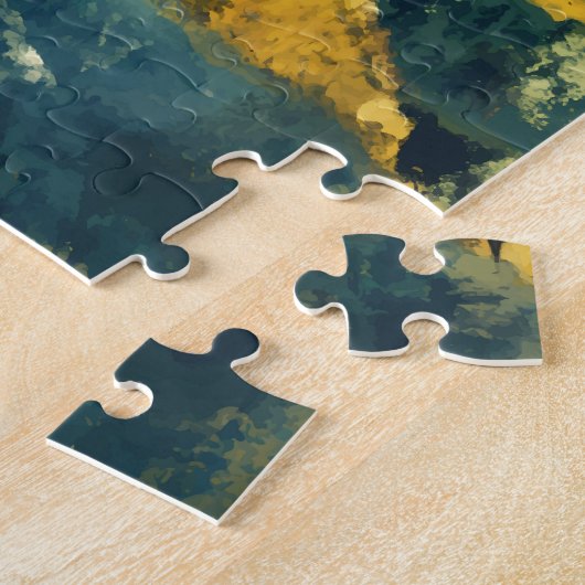 Illustration Travel Art Vintag Puzzle (Seite)