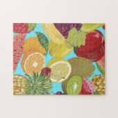 Illustration tropischer Früchte Puzzle (Horizontal)