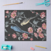 Illustration über Blume und Vögel Seidenpapier (Basteln)