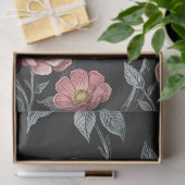 Illustration über Blume und Vögel Seidenpapier (Geschenk)