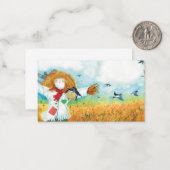 Illustration über das grüne Herz Mitteilungskarte (Vorderseite/Rückseite Beispiel)