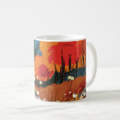 Illustration über die Landschaft des hellen Herbst Kaffeetasse (VorderseiteRechts)