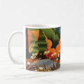 Illustration über die Landschaft des hellen Herbst Kaffeetasse (Links)