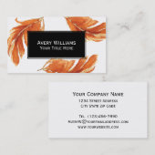 Illustration über die Wasserfarbe des Herbstes Visitenkarte (Vorne/Hinten)