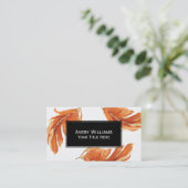 Illustration über die Wasserfarbe des Herbstes Visitenkarte (Stehend Vorderseite)