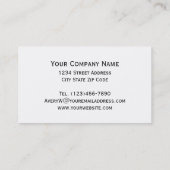 Illustration über die Wasserfarbe des Herbstes Visitenkarte (Rückseite)