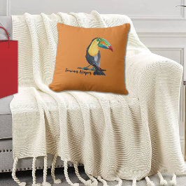 Illustration über die Wasserfarbe des Toucan Keepe Kissen