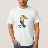 Illustration über die Wasserfarbe des Toucan Keepe T-Shirt (Vorderseite)