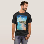 Illustration über Küstenreisen in Isle of Wight En T-Shirt (Vorne ganz)